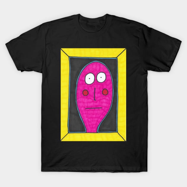 Man on Black Background T-Shirt by JaySnellingArt